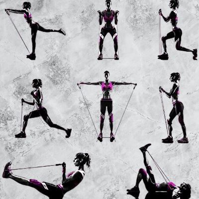 Bande de résistance - ResistanceBands™ - Noir - fitgymboutique.com