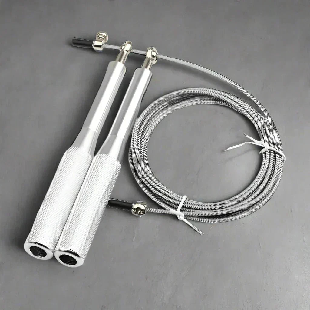 Corde à Sauter - JumpRopeCrossfit™ - Argent - fitgymboutique.com