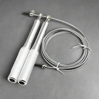 Corde à Sauter - JumpRopeCrossfit™ - Argent - fitgymboutique.com